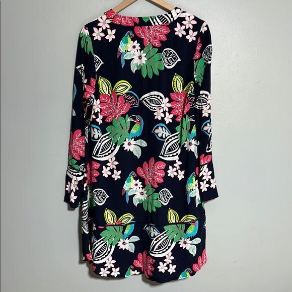 Crown & Ivy Pink and Green Bell Sleeve Sundress NWT - Picture 7 of 10